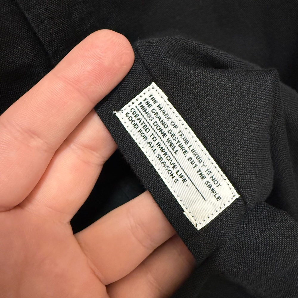 Norse Projects Black Button-Down Shirt with Chest Pocket - Picture 7 of 9